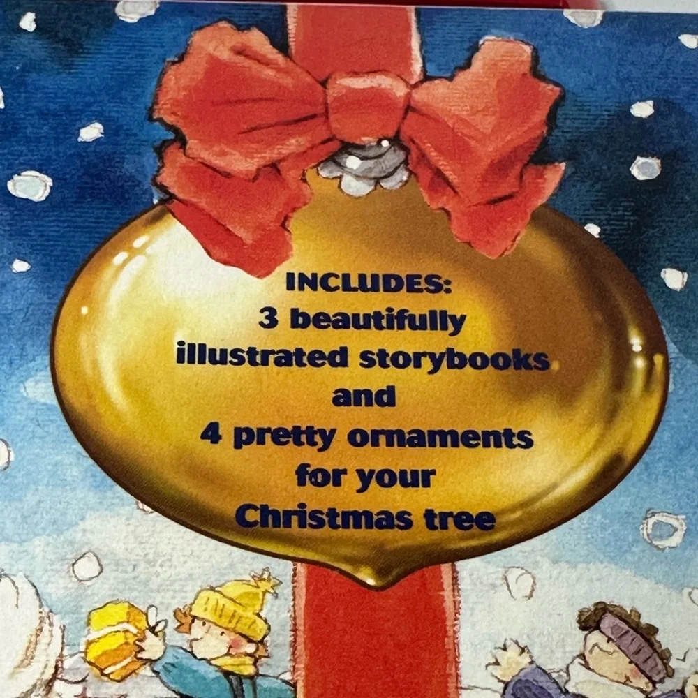 The Merry Christmas Treasury Tormont 3 Storybooks 4 Ornaments Vintage 1996 Set